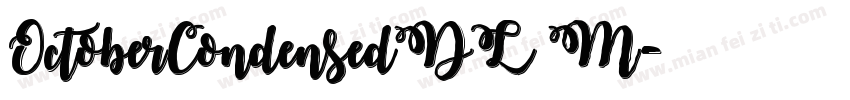 OctoberCondensedDL M字体转换